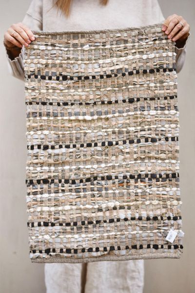 Hovedbilde Sort/Grå - Skinn Dørmatte