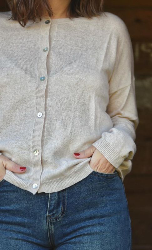 Sand Melange - Cassandra Cardigan
