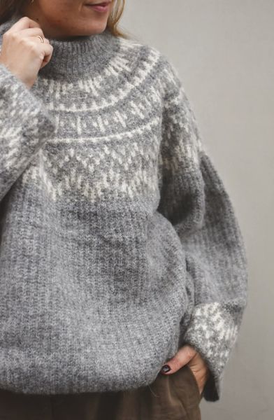 Hovedbilde Grå/kremhvit - Yasliri Ull ...