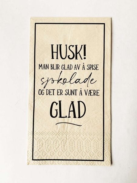 Hovedbilde Sjokolade  - Buffet Serviett