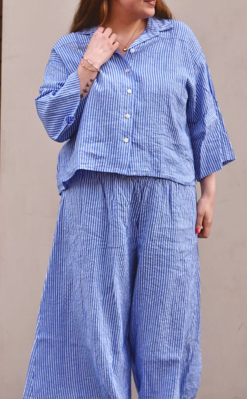 Blue stripe - Facon Skjorte