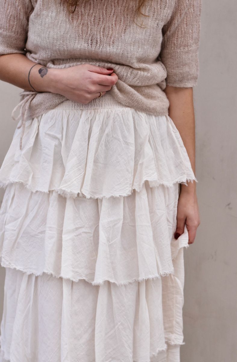 Cream - Boo Boho Skjørt