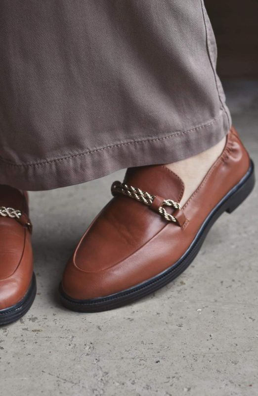 Cognac - Love and walk Loafers 
