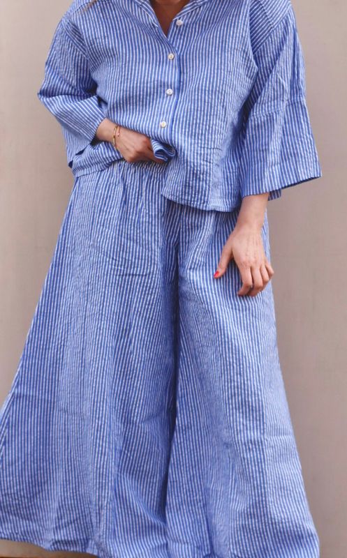 Blue stripe - Flair Bukse
