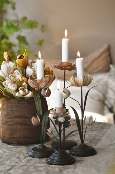 Hovedbilde Gul - Lysestake Tulipan 26 cm