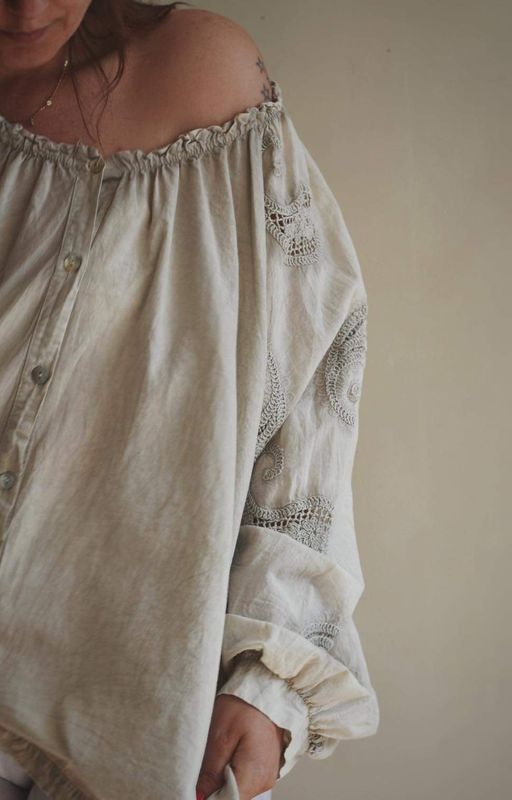 Beige - Patty Bluse