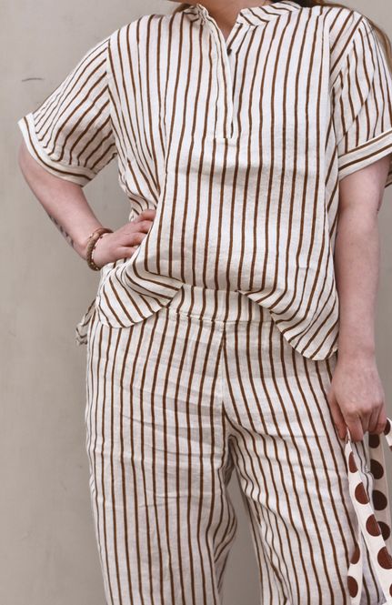 Hovedbilde Camel Stripe - Melina Lin ...