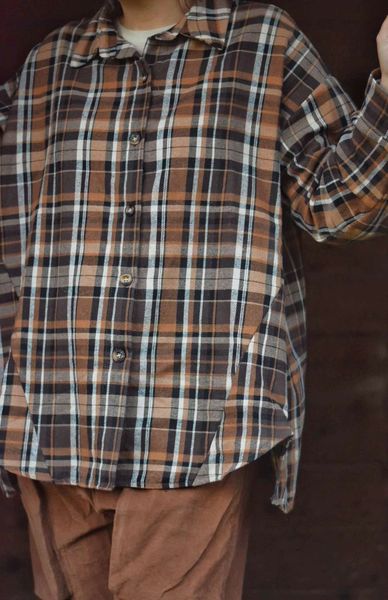 Hovedbilde Rutete Cord Storskjorte