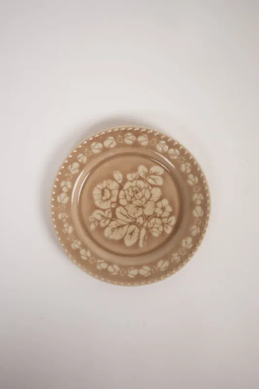 Beige - Rose tallerken