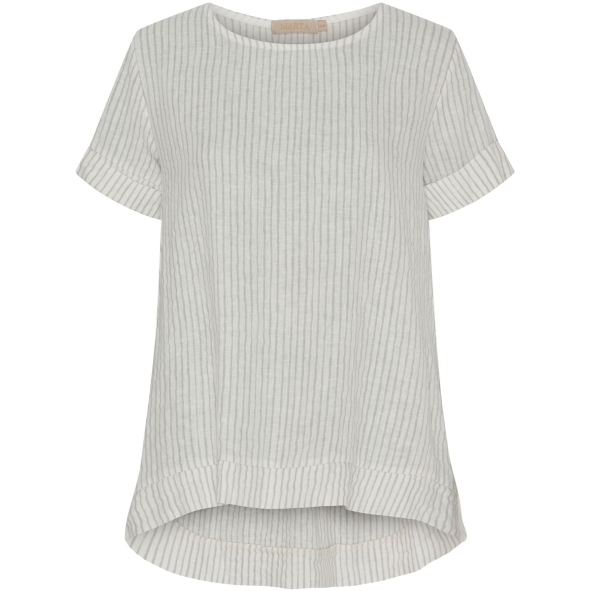 Grey - Natalie T-skjorte Stripe
