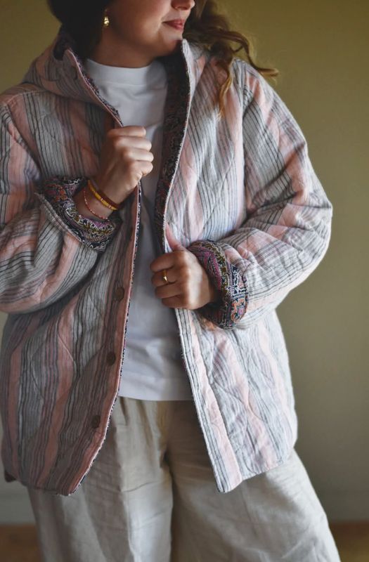 Quilted vendbar Kåpe