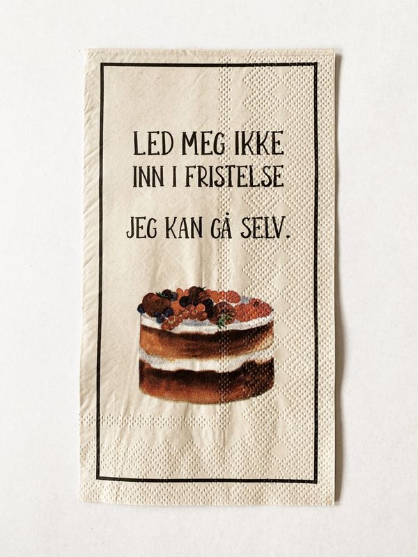 Led Meg Ikke Inn I Fristelse - Serviett