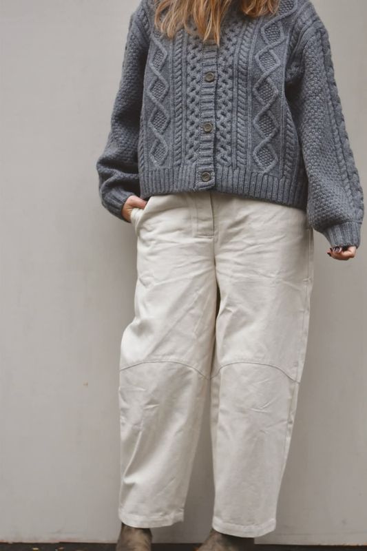 Gray - Dahlia Merino Cardigan 