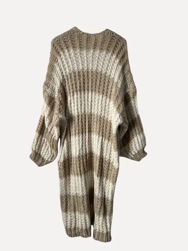 Oat/offwhite - Chunky Oversized Cardigan