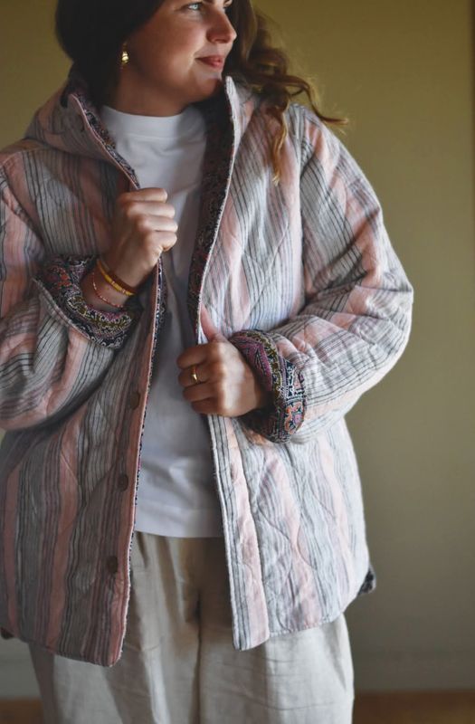 Quilted vendbar Kåpe