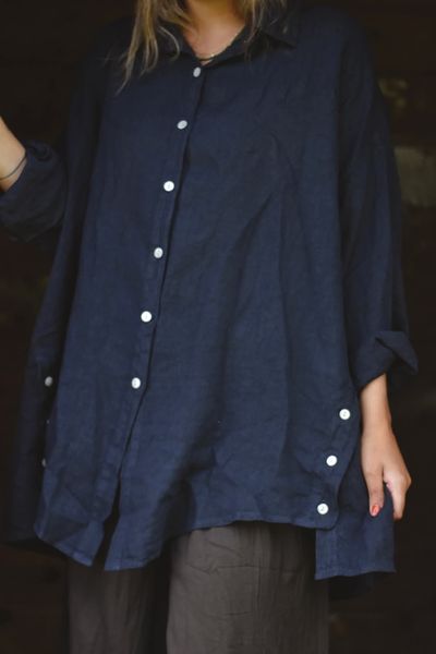 Hovedbilde Navy - Lovely fall Linskjorte