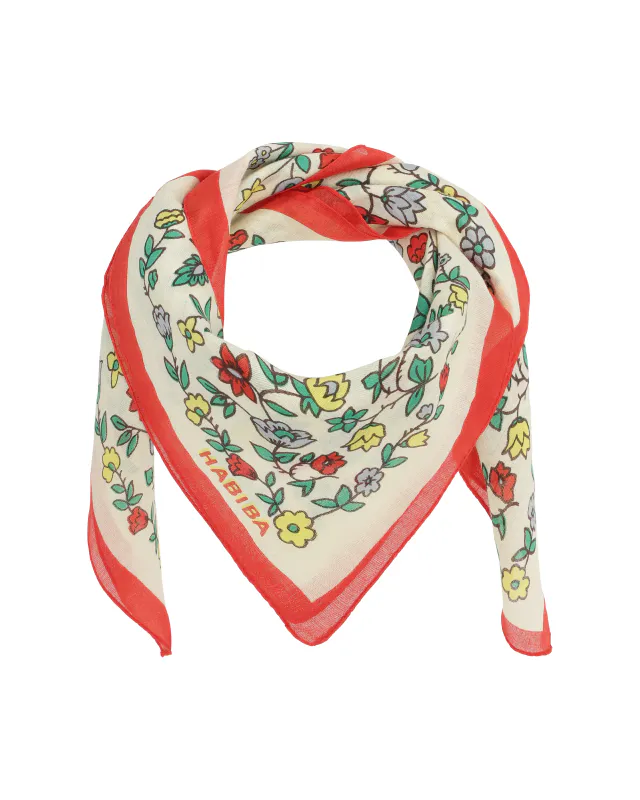 Vanilla/Red - Hilma skjerf
