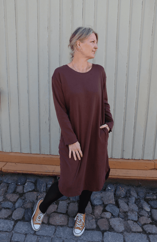 Brun - Sanne Bomulls Kjole