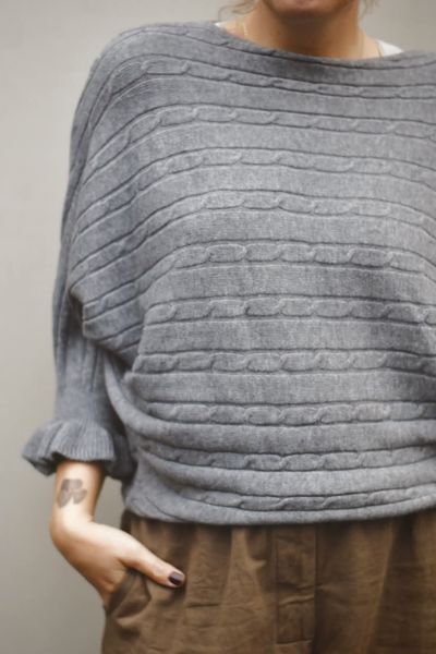 Hovedbilde Grå - Malva 3/4 Genser