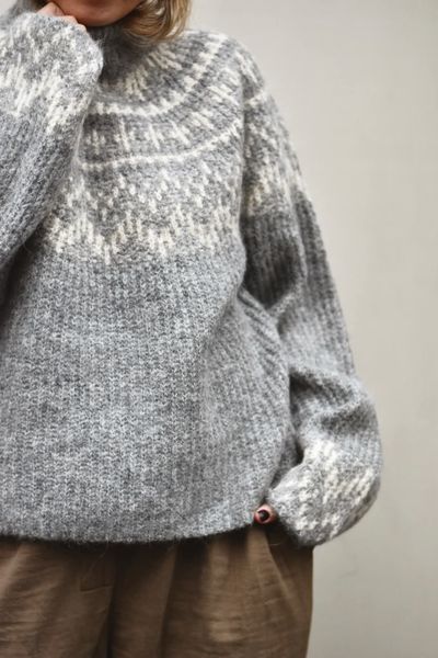 Hovedbilde Grå/kremhvit - Yasliri Ull ...