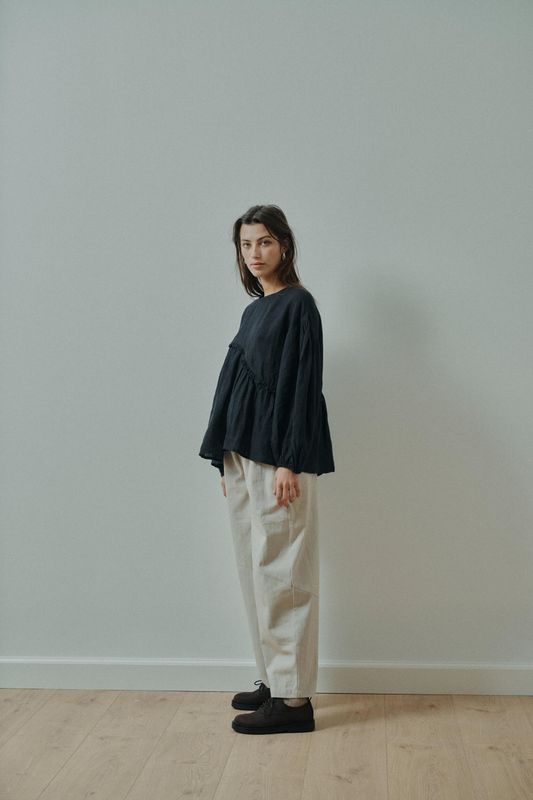 Oatmeal - Vera Barrel Pant