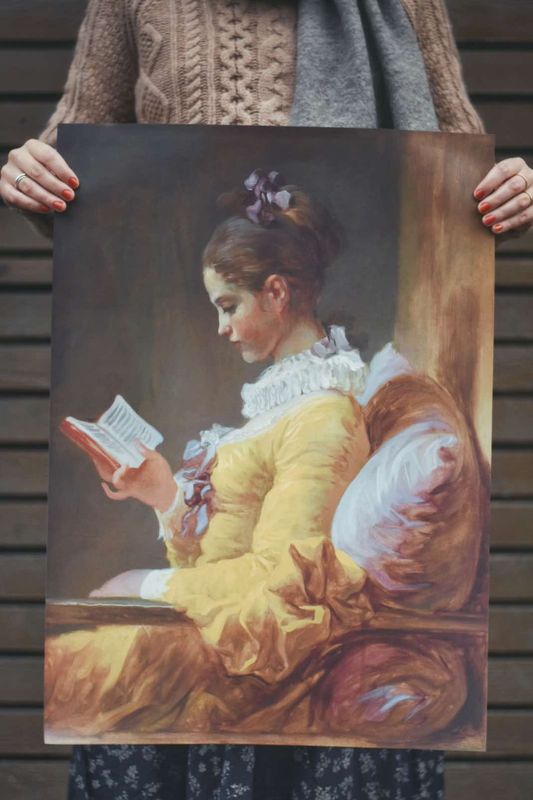 Lesende Kvinne  - Poster 50x70