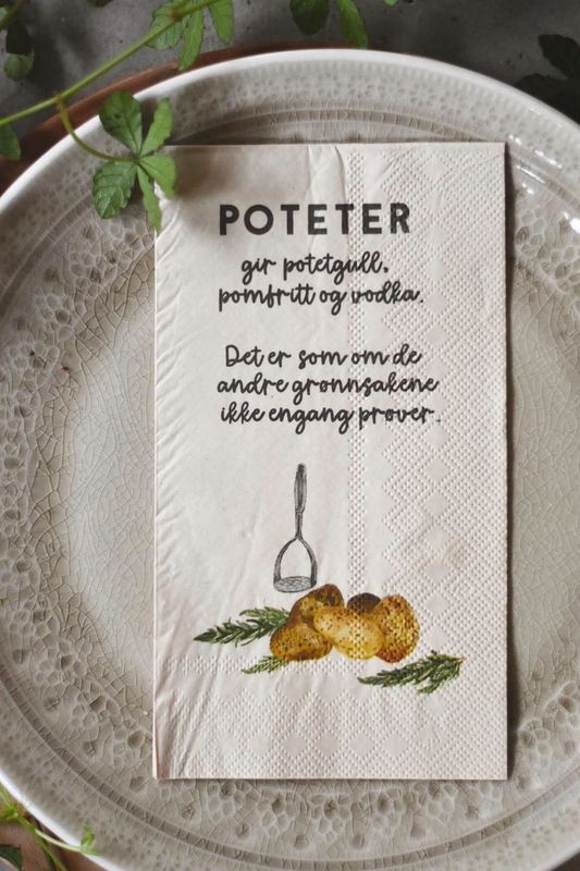 Poteter - Serviett
