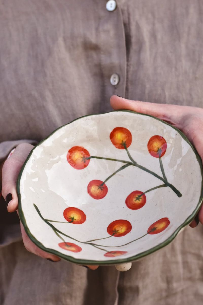 Skål Legym med cherrytomat-motiv