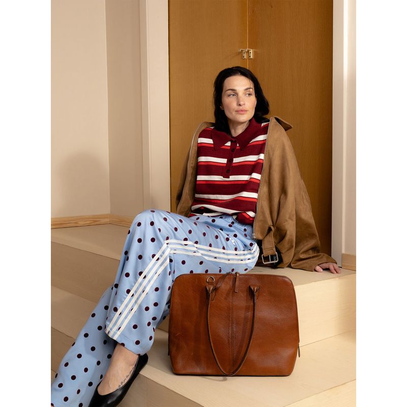 Walnut - Silje Big Skinnveske