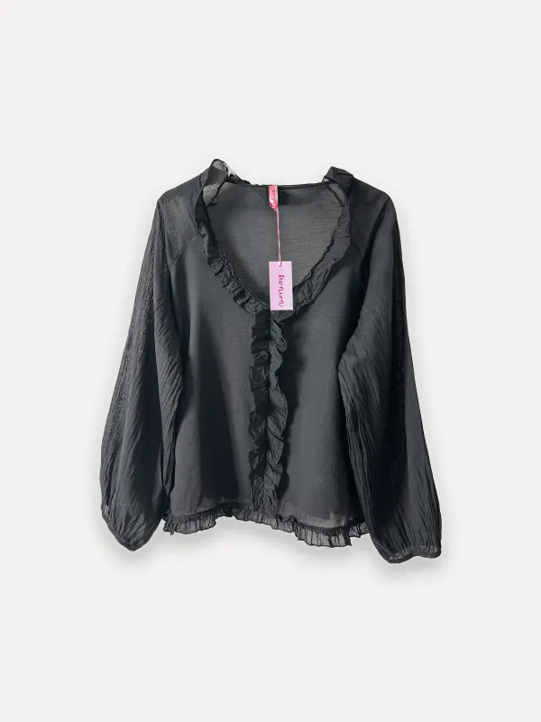 Sort - LIGHT PRINCESS Bluse