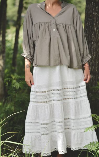 Hovedbilde Taupe - Boheme Bomulls Bluse
