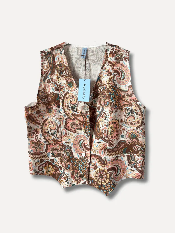 Paisley - Polo fun Lin Vest