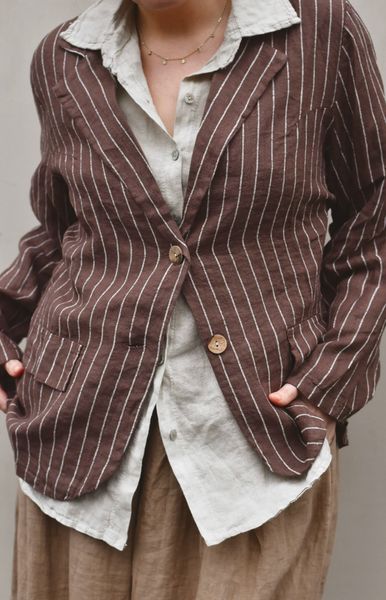 Hovedbilde Brun striper - Bee Lin Jakke