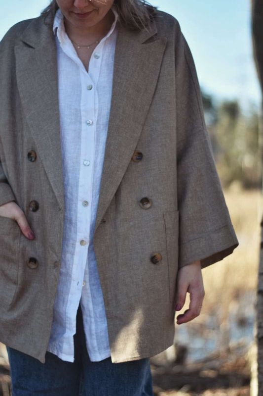 Mørk Sand - Nanna Blazer