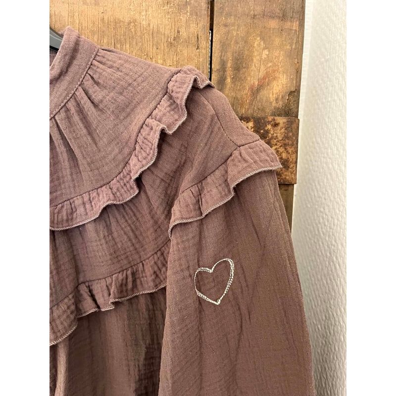 Brun - Sunshine Bomulls Bluse