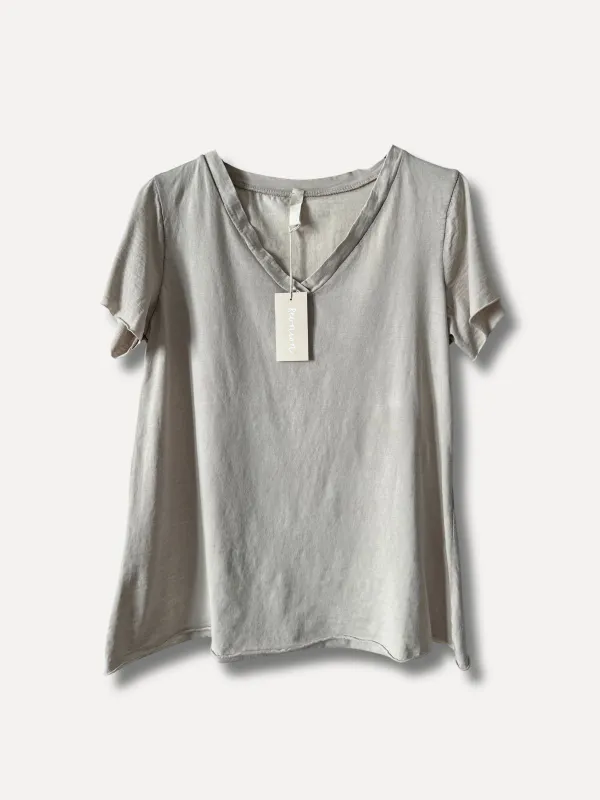 Beige - Classic V T-skjorte