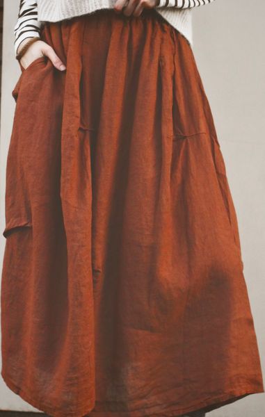 Hovedbilde Tobacco - LULU LINEN SKIRT