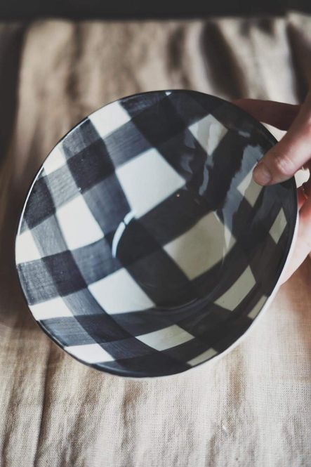 Hovedbilde Sort - Gingham Skål  