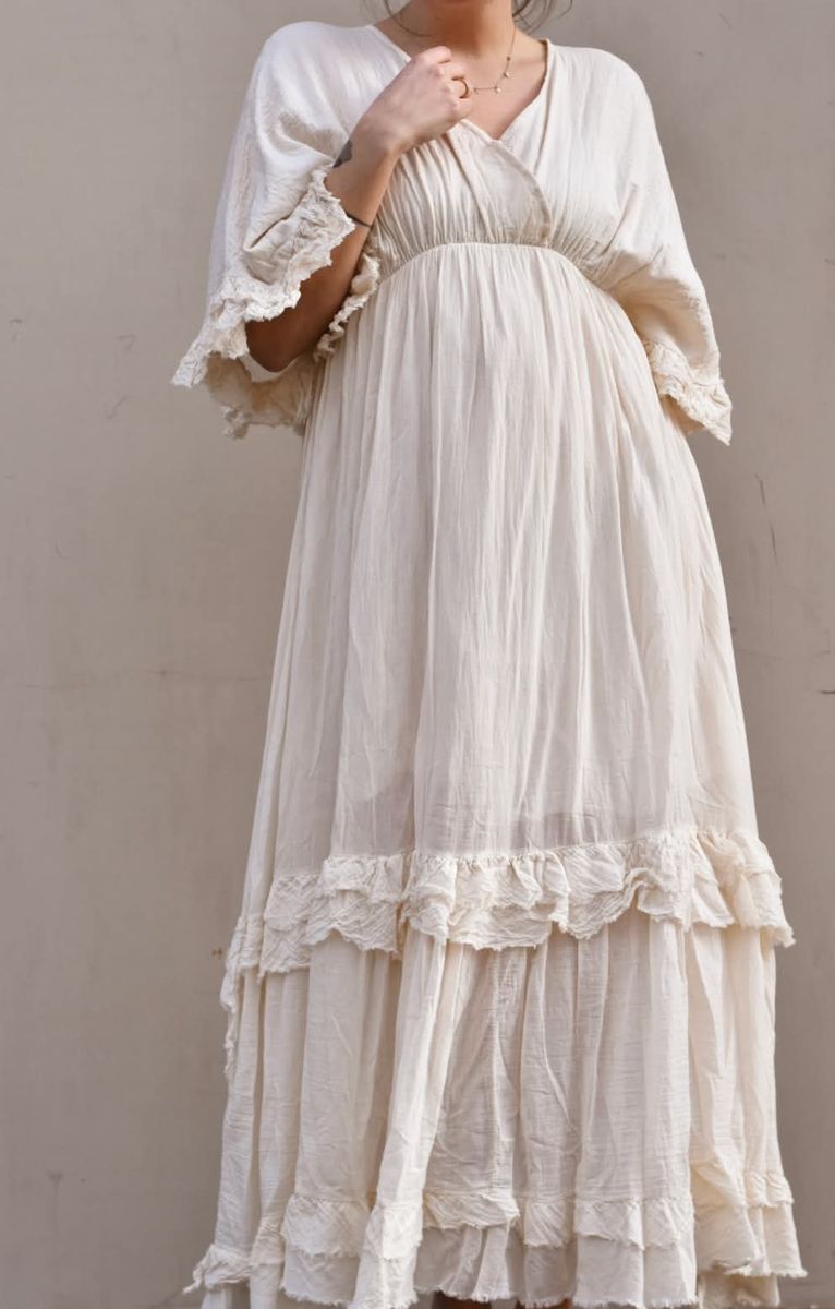 Kremhvit - Donna Kjole