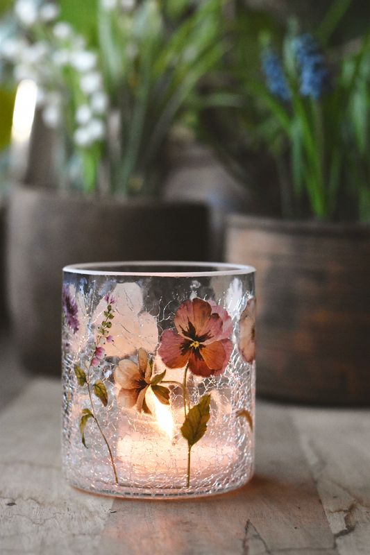 Stemor - Krakelert Lite Lysglass
