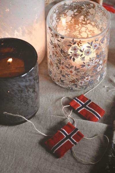 Hovedbilde Blå retro Krakelert Stort ...