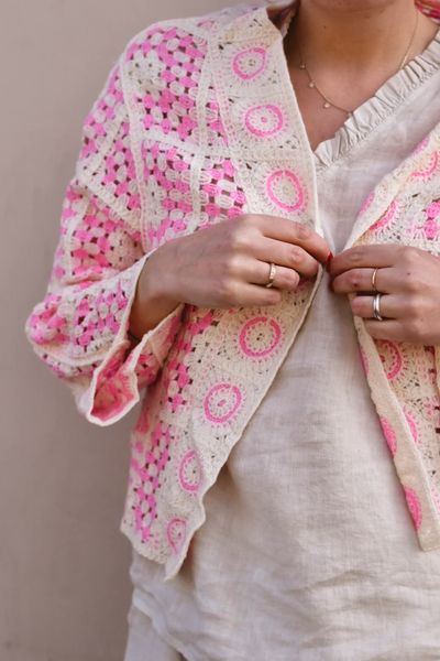 Hovedbilde Rosa - Heklet Cardigan