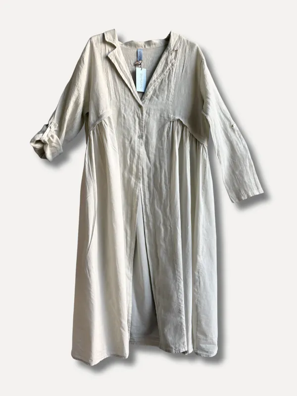 Beige - Amber Lin/bomulls Jakke