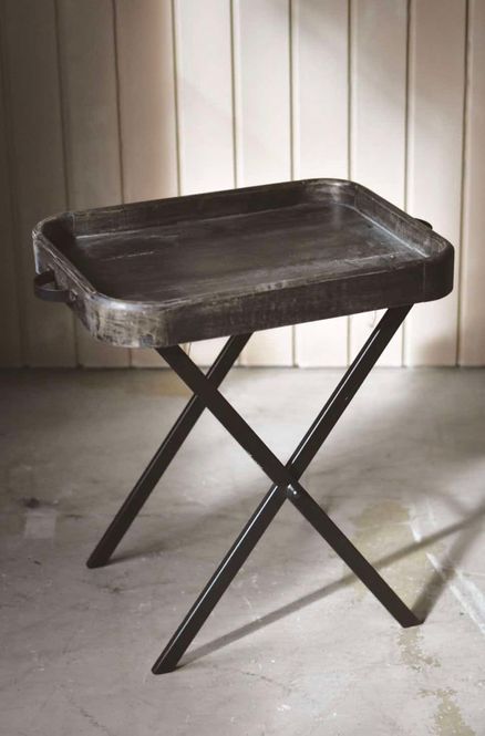 Hovedbilde Sort - Sidebord m/brett