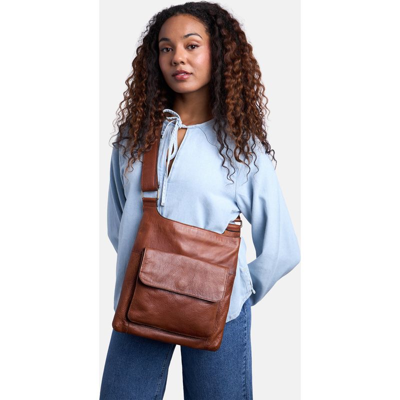 Walnut - Sara Big Skinnveske