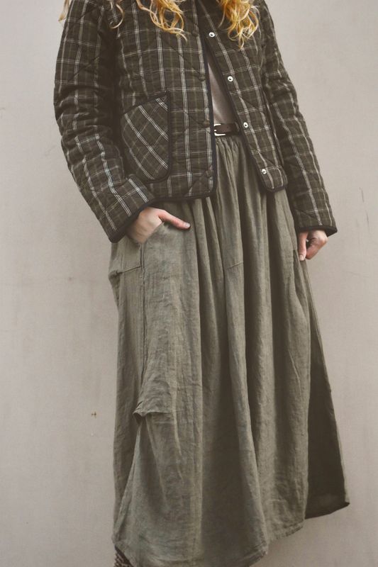 Khaki - LULU Lin Skjørt