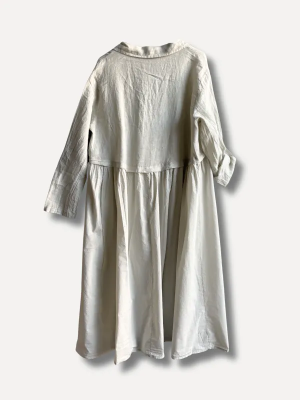 Beige - Amber Lin/bomulls Jakke